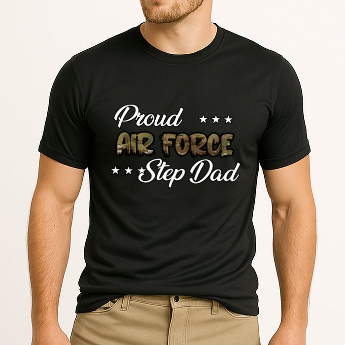 Ocp Bold Proud Air Force Step Dad Funny Gift Cooling Performance Crew T-Shirt