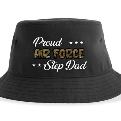 Ocp Bold Proud Air Force Step Dad Funny Gift Sustainable Bucket Hat