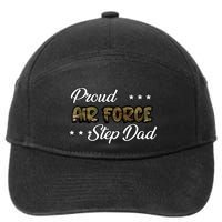 Ocp Bold Proud Air Force Step Dad Funny Gift 7-Panel Snapback Hat