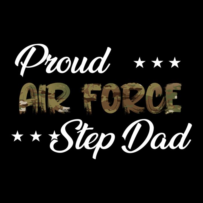 Ocp Bold Proud Air Force Step Dad Funny Gift 7-Panel Snapback Hat