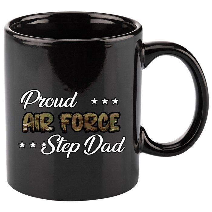 Ocp Bold Proud Air Force Step Dad Funny Gift 11oz C Handle Ceramic Mug
