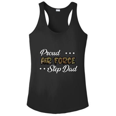 Ocp Bold Proud Air Force Step Dad Funny Gift Ladies PosiCharge Competitor Racerback Tank