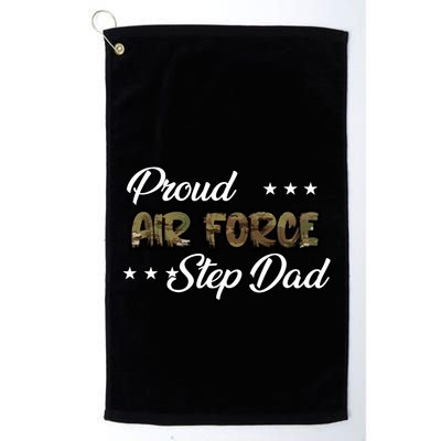 Ocp Bold Proud Air Force Step Dad Funny Gift Golf Towel