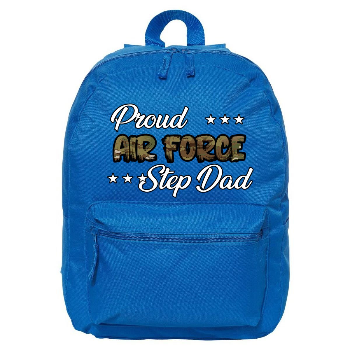 Ocp Bold Proud Air Force Step Dad Funny Gift 16 in Basic Backpack