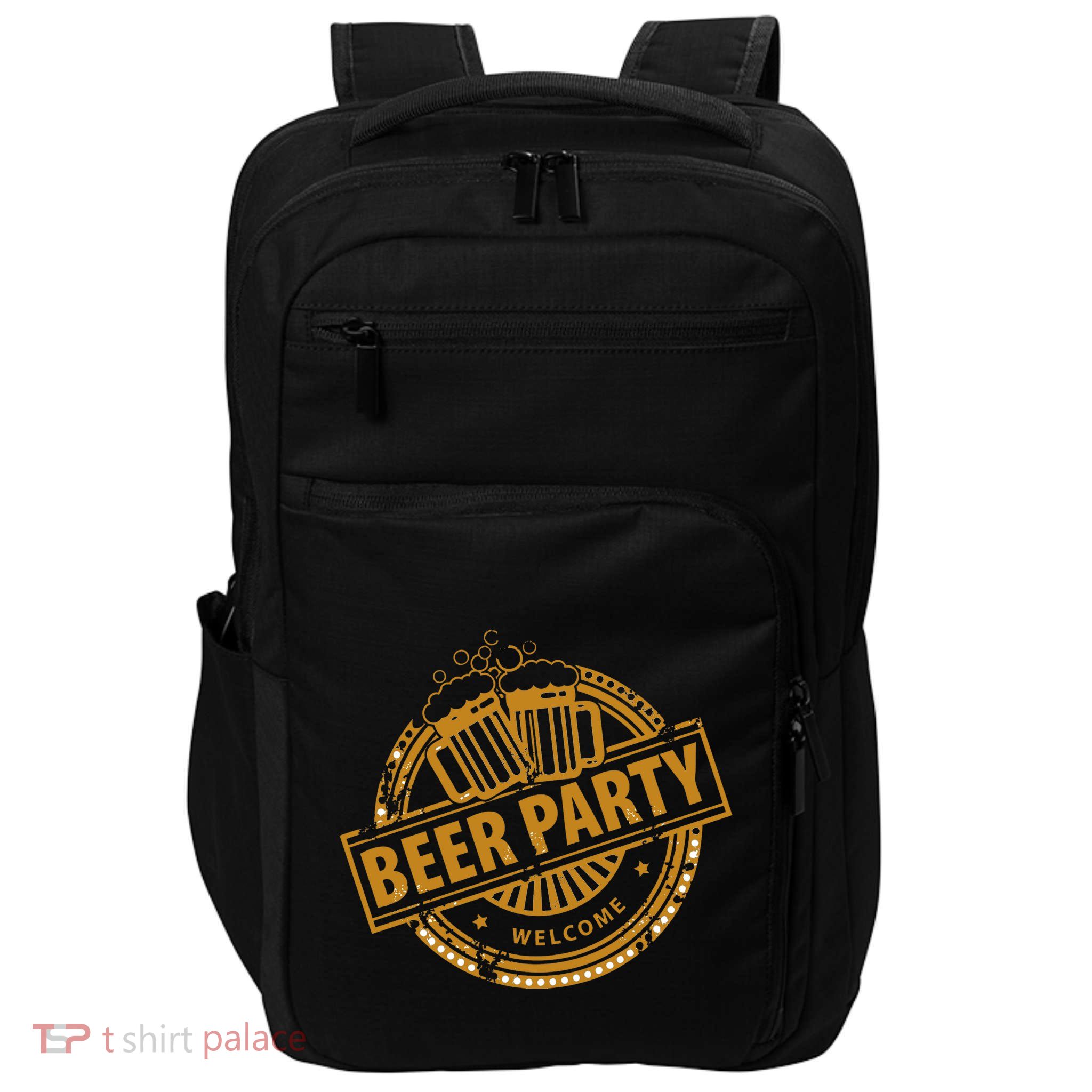 Oktoberfest Beer Party Welcome Impact Tech Backpack