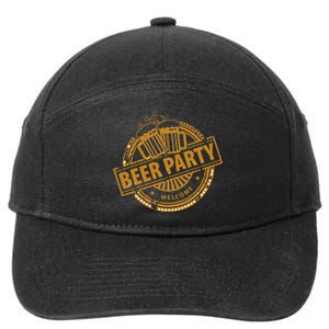 Oktoberfest Beer Party Welcome 7-Panel Snapback Hat