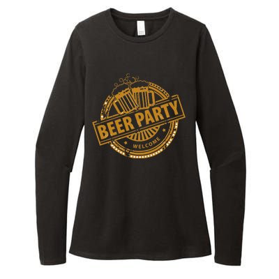 Oktoberfest Beer Party Welcome Womens CVC Long Sleeve Shirt