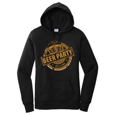 Oktoberfest Beer Party Welcome Women's Pullover Hoodie