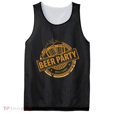 Oktoberfest Beer Party Welcome Mesh Reversible Basketball Jersey Tank