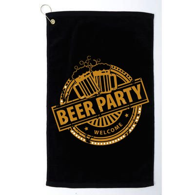 Oktoberfest Beer Party Welcome Golf Towel