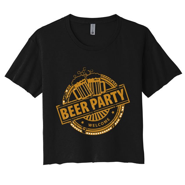 Oktoberfest Beer Party Welcome Crop Top