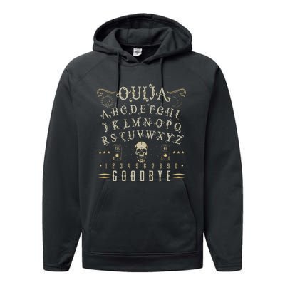 Ouija Board Paranormal Spirit Board Occult Halloween Performance Fleece Hoodie