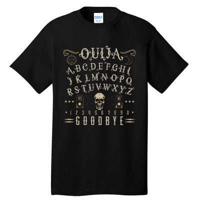 Ouija Board Paranormal Spirit Board Occult Halloween Tall T-Shirt