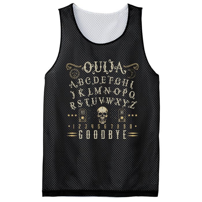 Ouija Board Paranormal Spirit Board Occult Halloween Mesh Reversible Basketball Jersey Tank