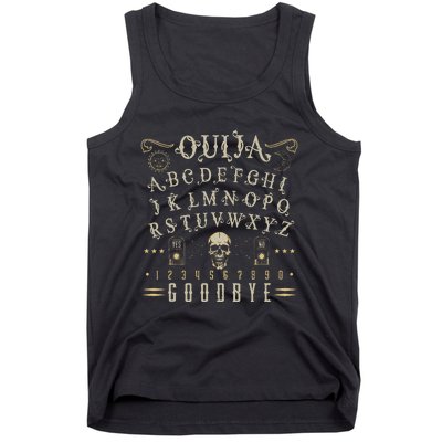 Ouija Board Paranormal Spirit Board Occult Halloween Tank Top