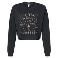 Ouija Board Paranormal Spirit Board Occult Halloween Cropped Pullover Crew