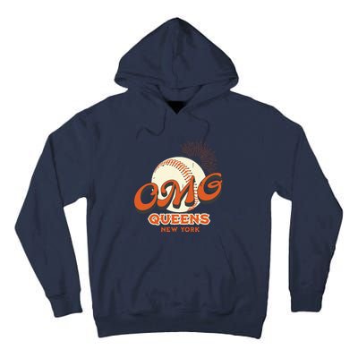 Omg Baseball Queens New York Tall Hoodie