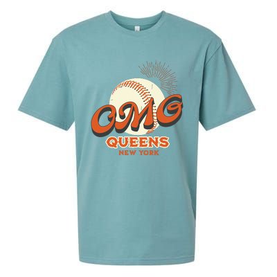 Omg Baseball Queens New York Sueded Cloud Jersey T-Shirt