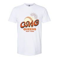 Omg Baseball Queens New York Softstyle CVC T-Shirt