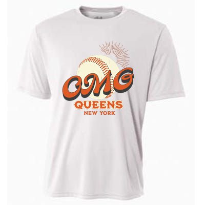 Omg Baseball Queens New York Cooling Performance Crew T-Shirt