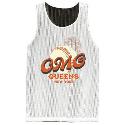 Omg Baseball Queens New York Mesh Reversible Basketball Jersey Tank