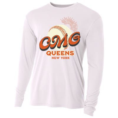 Omg Baseball Queens New York Cooling Performance Long Sleeve Crew