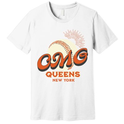 Omg Baseball Queens New York Premium T-Shirt