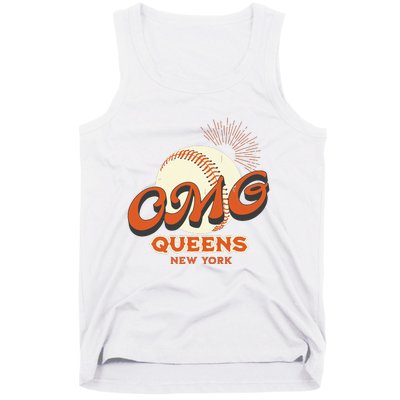 Omg Baseball Queens New York Tank Top