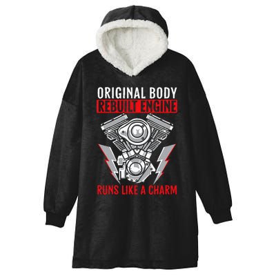 Original Body Rebuilt Engine Runs Like A Charm Heart Surgery Hooded Wearable Blanket