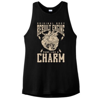 Original Body Rebuilt Engine Runs Like A Charm Open Heart Ladies PosiCharge Tri-Blend Wicking Tank