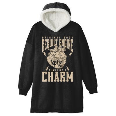 Original Body Rebuilt Engine Runs Like A Charm Open Heart Hooded Wearable Blanket