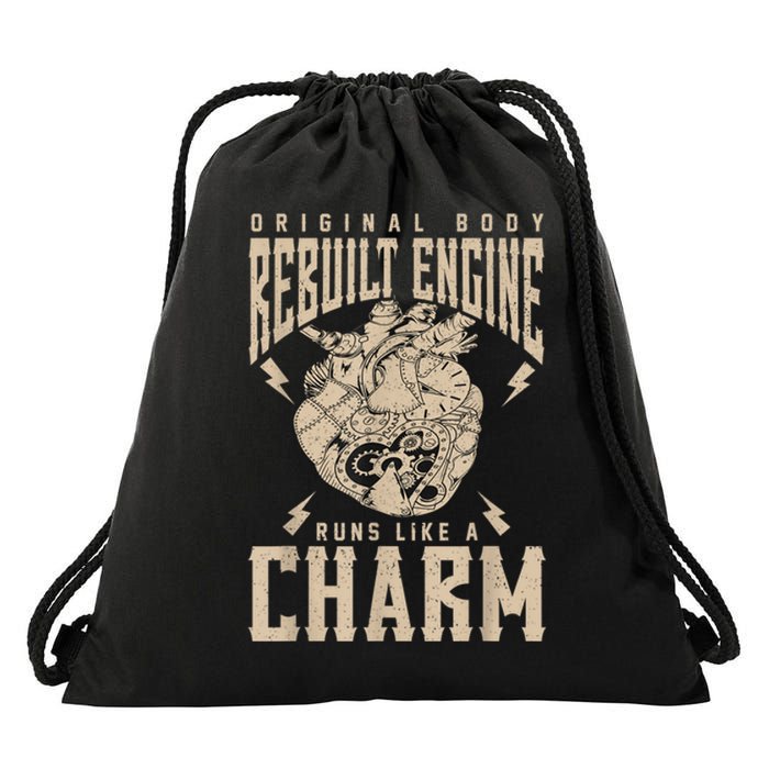 Original Body Rebuilt Engine Runs Like A Charm Open Heart Drawstring Bag