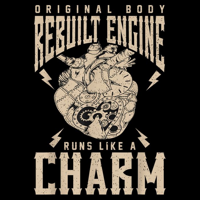 Original Body Rebuilt Engine Runs Like A Charm Open Heart Drawstring Bag