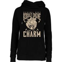 Original Body Rebuilt Engine Runs Like A Charm Open Heart Womens Funnel Neck Pullover Hood