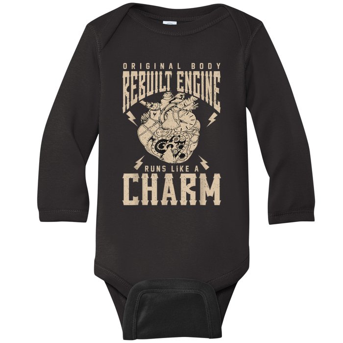 Original Body Rebuilt Engine Runs Like A Charm Open Heart Baby Long Sleeve Bodysuit