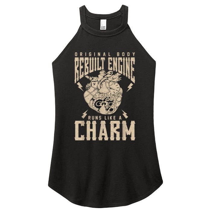 Original Body Rebuilt Engine Runs Like A Charm Open Heart Women's Perfect Tri Rocker Tank