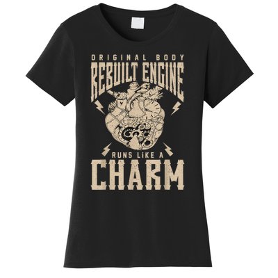 Original Body Rebuilt Engine Runs Like A Charm Open Heart Women's T-Shirt