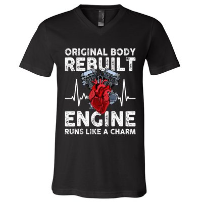 Original Body Rebuilt Engine Runs Like A Charm V-Neck T-Shirt
