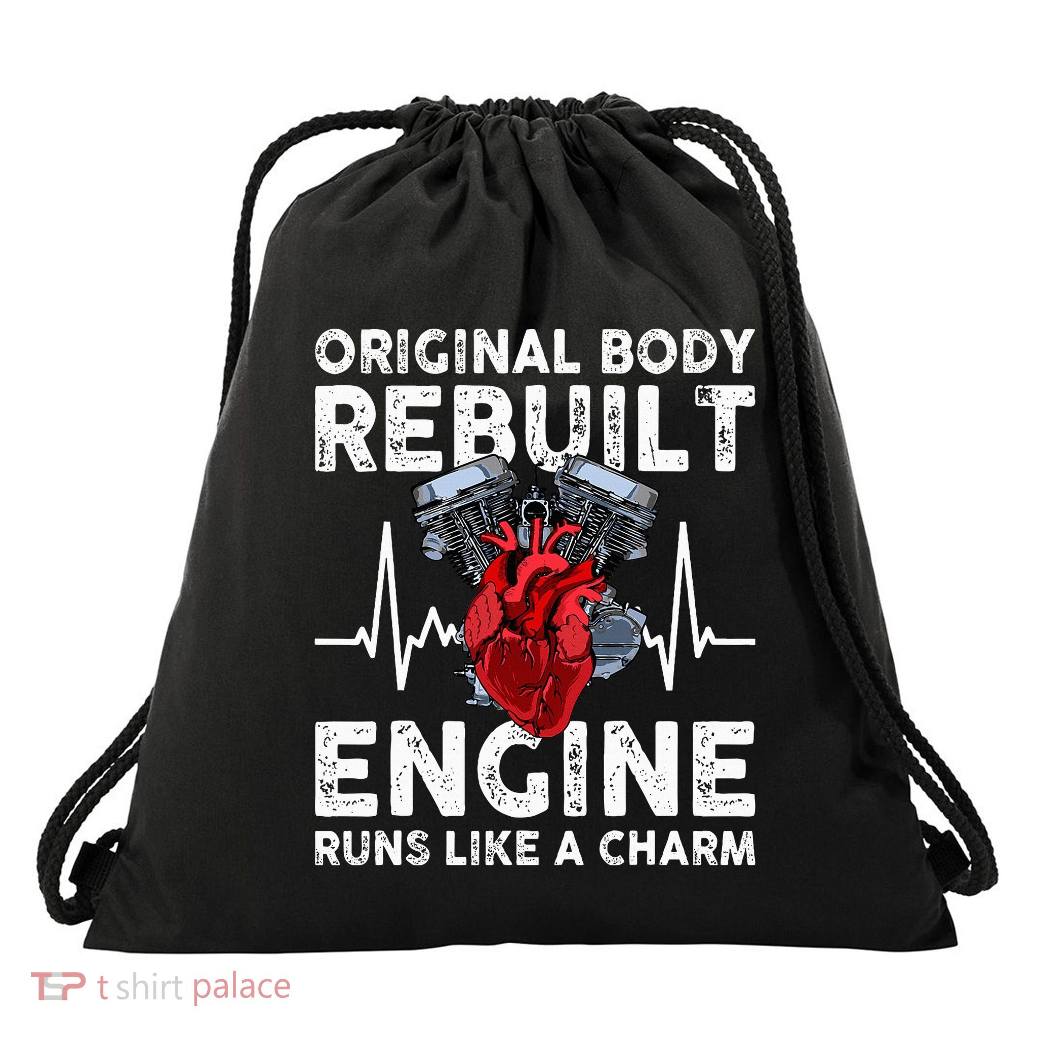 Original Body Rebuilt Engine Runs Like A Charm Drawstring Bag