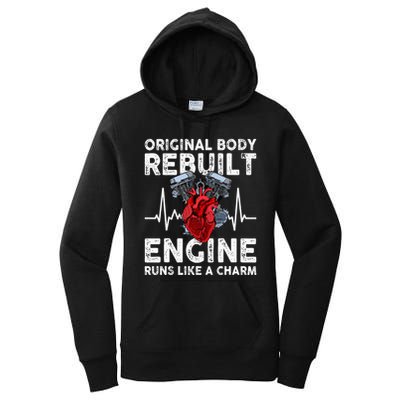 Original Body Rebuilt Engine Runs Like A Charm Women's Pullover Hoodie