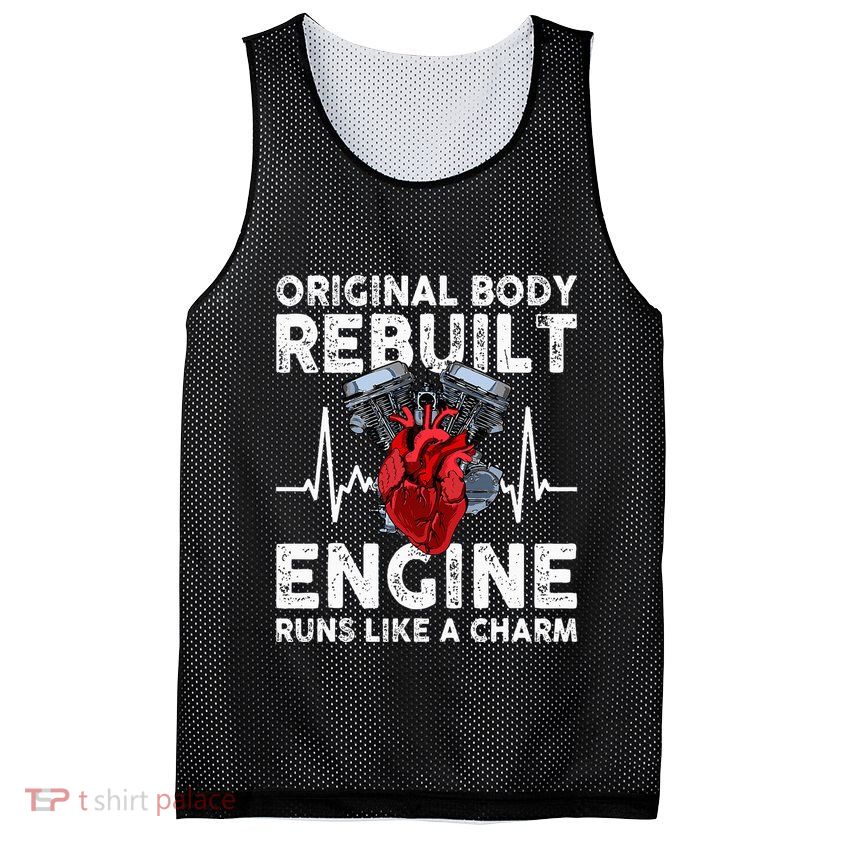 Original Body Rebuilt Engine Runs Like A Charm Mesh Reversible Basketball Jersey Tank