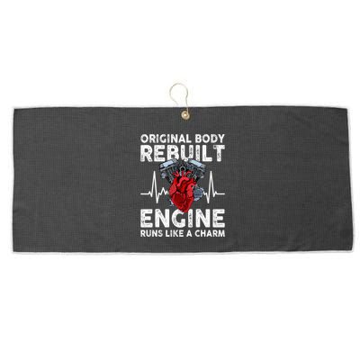 Original Body Rebuilt Engine Runs Like A Charm Large Microfiber Waffle Golf Towel