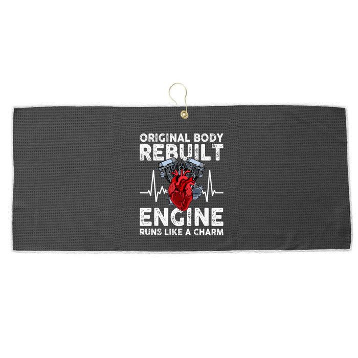 Original Body Rebuilt Engine Runs Like A Charm Large Microfiber Waffle Golf Towel