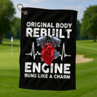 Original Body Rebuilt Engine Runs Like A Charm Golf Towel
