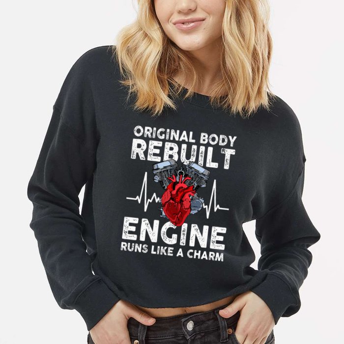 Original Body Rebuilt Engine Runs Like A Charm Cropped Pullover Crew