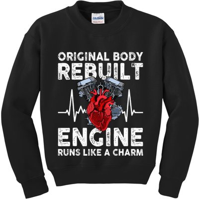 Original Body Rebuilt Engine Runs Like A Charm Kids Sweatshirt