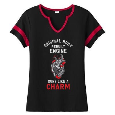 Original Body Rebuilt Engine Runs Like A Charm Ladies Halftime Notch Neck Tee