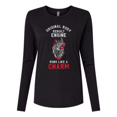 Original Body Rebuilt Engine Runs Like A Charm Womens Cotton Relaxed Long Sleeve T-Shirt