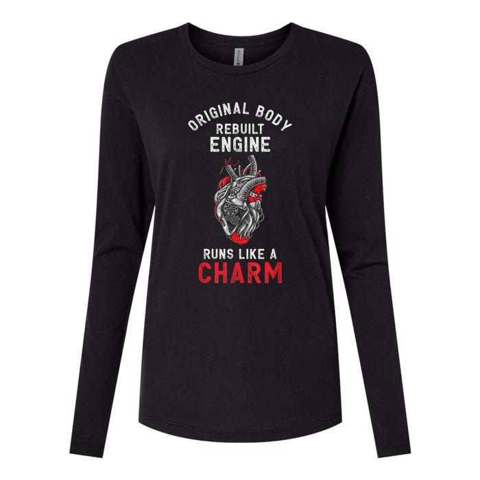 Original Body Rebuilt Engine Runs Like A Charm Womens Cotton Relaxed Long Sleeve T-Shirt