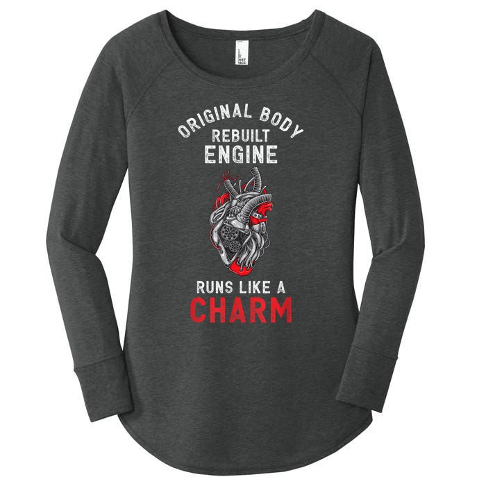 Original Body Rebuilt Engine Runs Like A Charm Women's Perfect Tri Tunic Long Sleeve Shirt